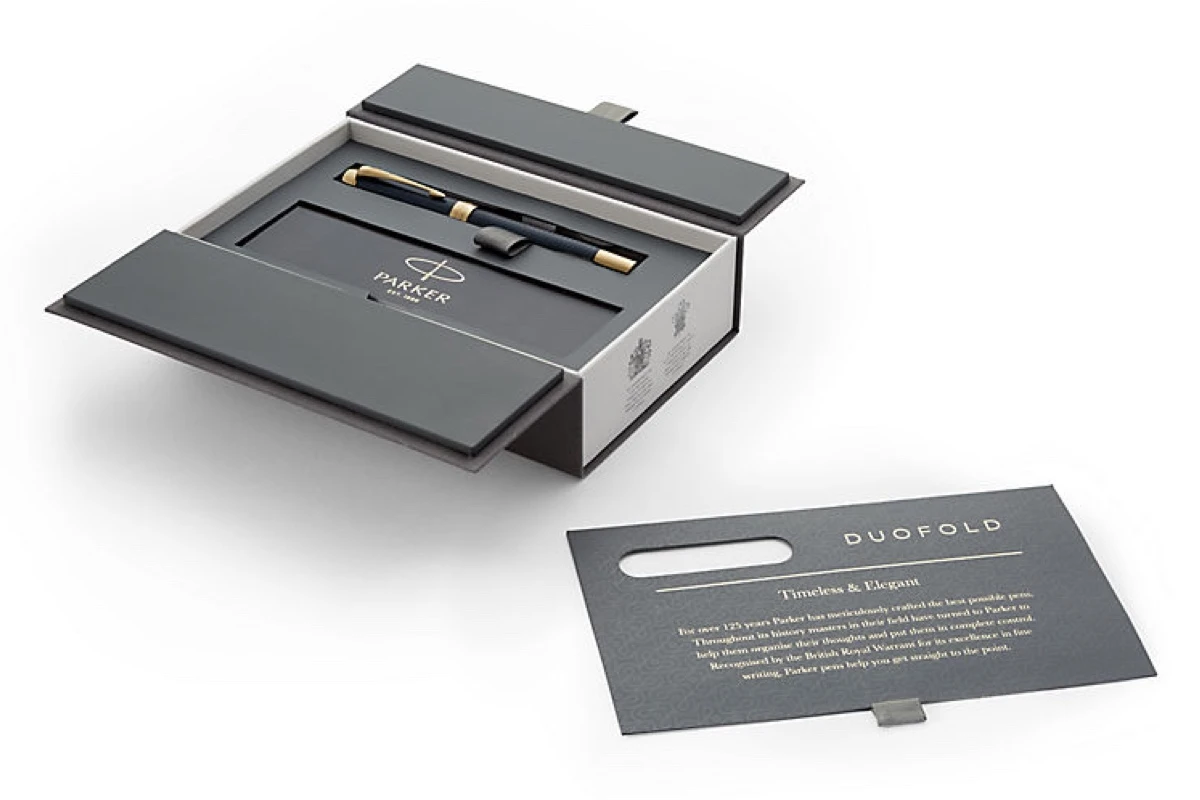 Parker® Parker Duofold Prestige Blue Chevron Centennial Vulpen 3 Parker® Parker Duofold Prestige Blue Chevron Centennial Vulpen - Afbeelding 3