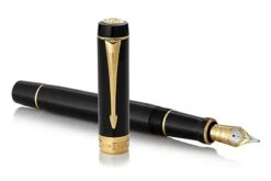 Parker® Parker Duofold Classic Black GT Centennial Vulpen -Pennen Verkoop 1931381 Parker Duofold Classic Black GT Centennial Fountain Pen 2 1
