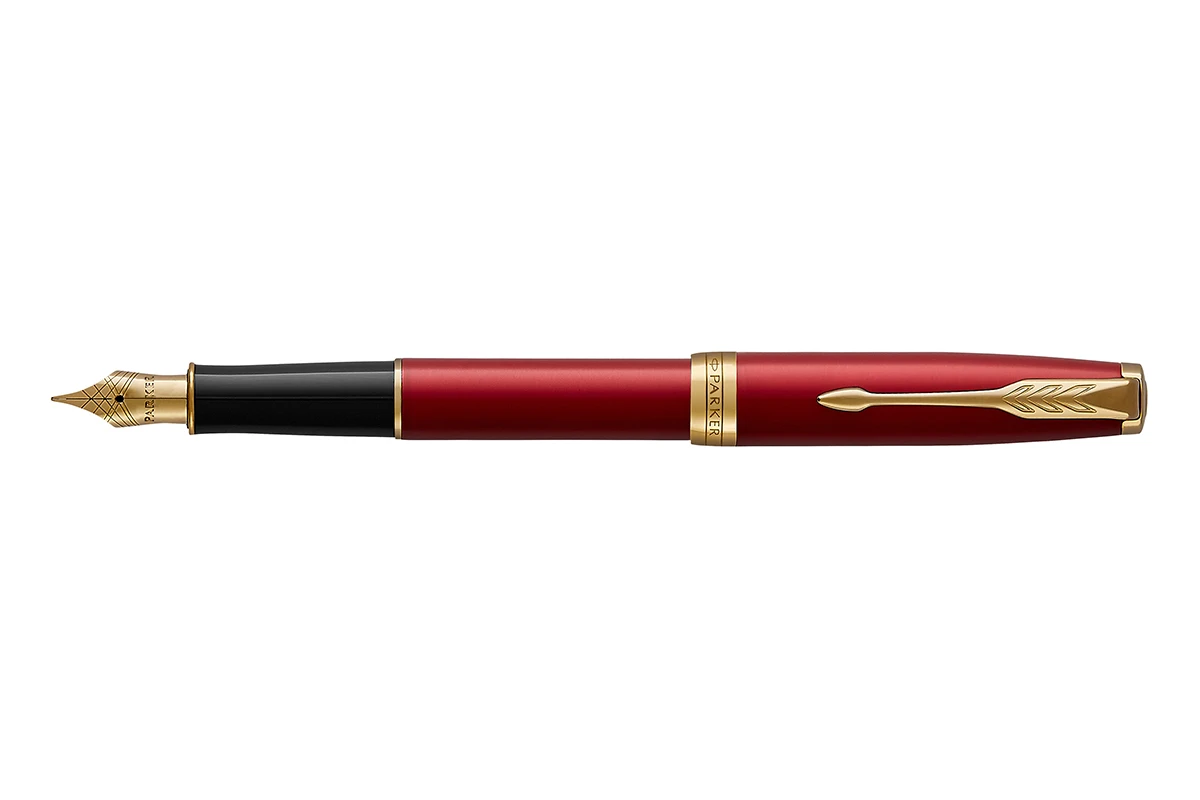 Parker® Parker Sonnet Red Lacquer Vulpen 1 Parker® Parker Sonnet Red Lacquer Vulpen