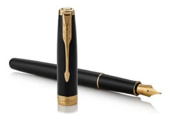 Parker® Parker Sonnet Duo Set Balpen & Vulpen Black GT -Pennen Verkoop 1931494 Parker Sonnet Black Lacquer GT Fountain pen 1 1