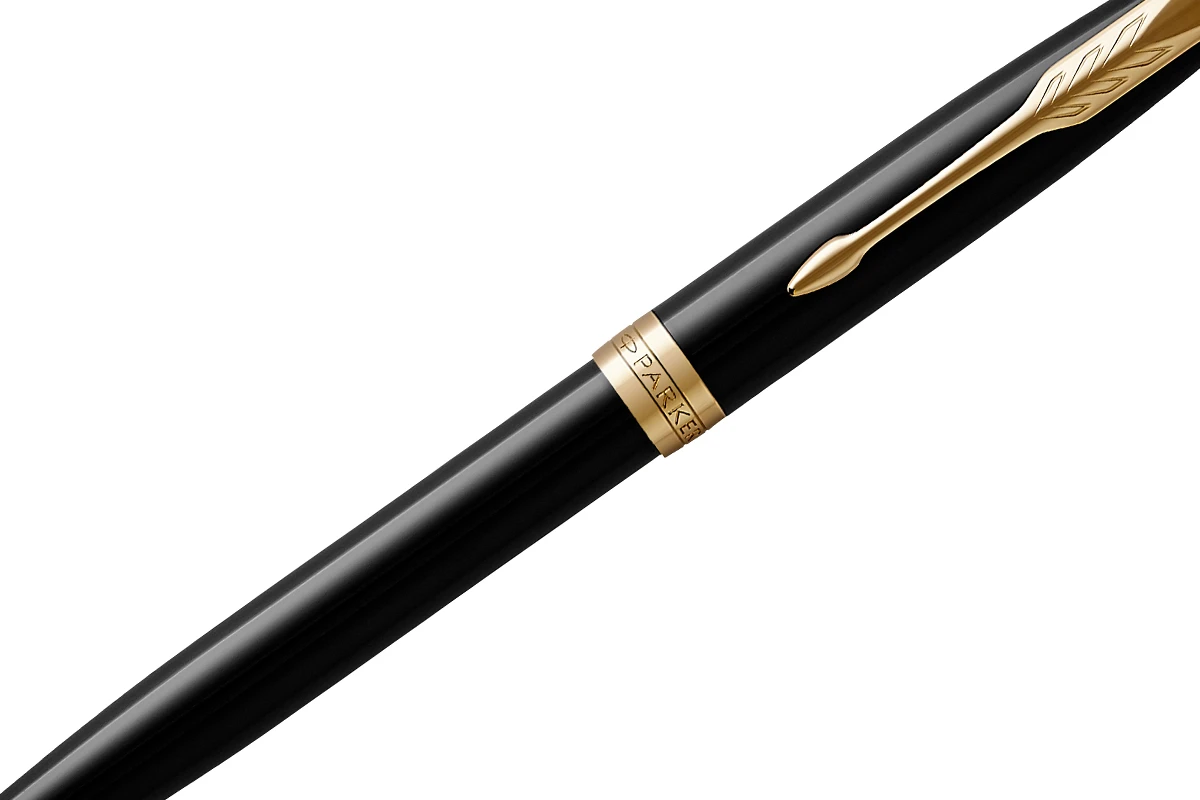Parker® Parker Sonnet Black Lacquer GT Balpen 2 Parker® Parker Sonnet Black Lacquer GT Balpen - Afbeelding 2