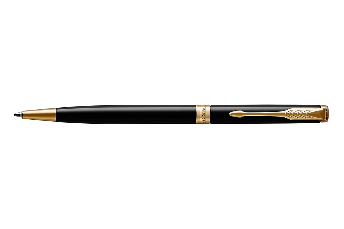 Parker® Parker Sonnet Black Lacquer GT Slim Balpen 1 Parker® Parker Sonnet Black Lacquer GT Slim Balpen