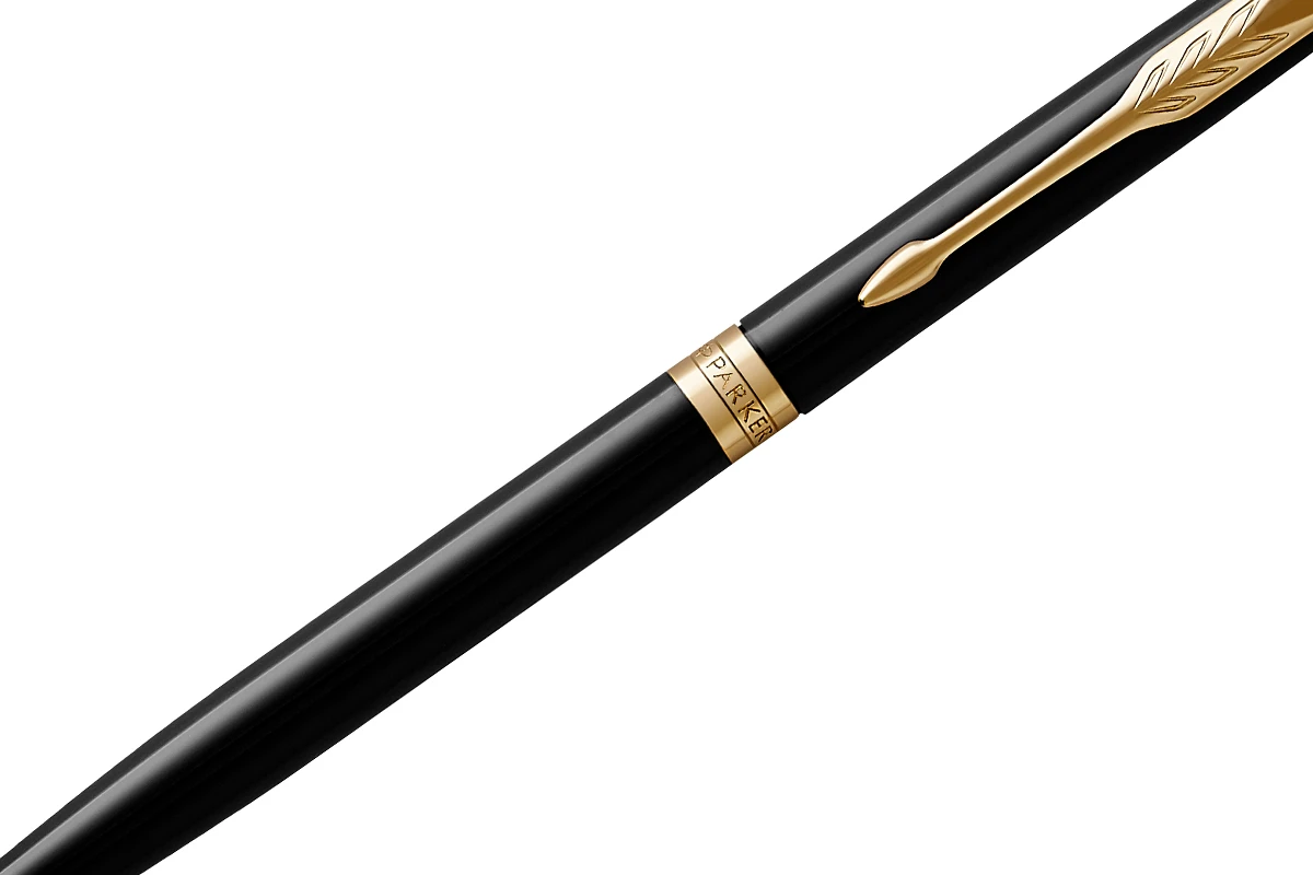 Parker® Parker Sonnet Black Lacquer GT Slim Balpen 2 Parker® Parker Sonnet Black Lacquer GT Slim Balpen - Afbeelding 2