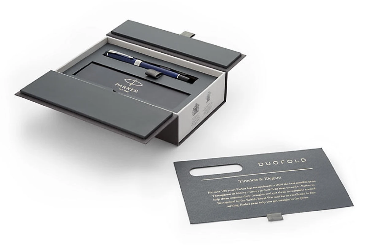 Parker® Parker Duofold Classic Blue & Black International Vulpen 3 Parker® Parker Duofold Classic Blue & Black International Vulpen - Afbeelding 3