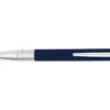 S.T. Dupont D-Initial Blue Chrome Balpen