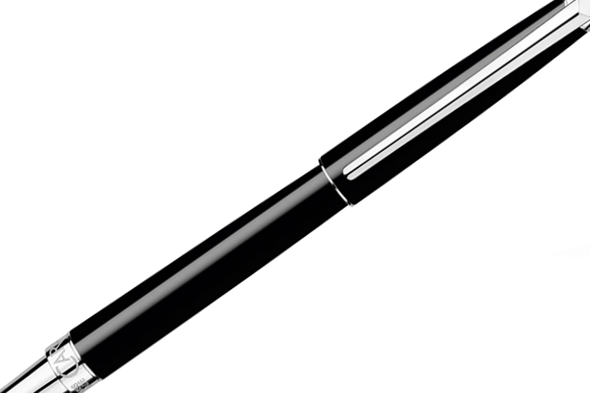 Caran D'Ache Léman Slim Black Ebony Vulpen 2 Caran D'Ache Léman Slim Black Ebony Vulpen - Afbeelding 2