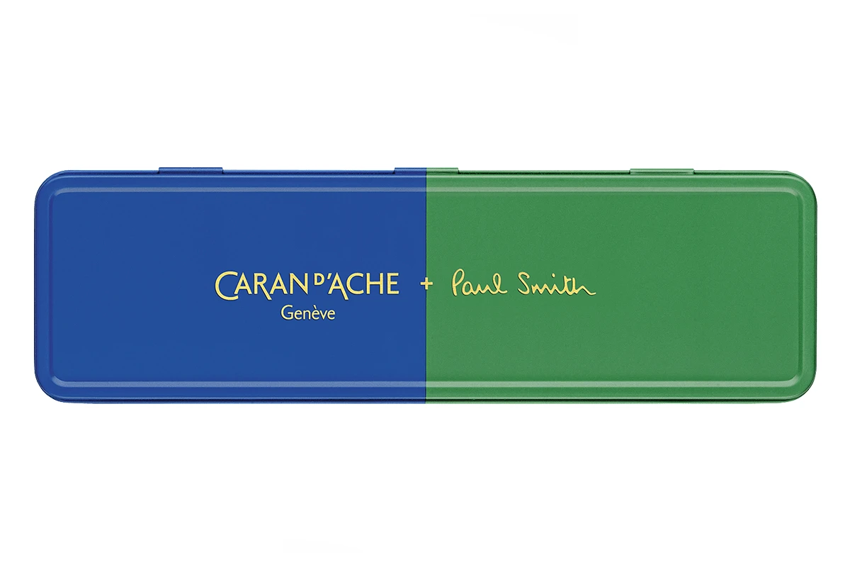 Caran D'Ache 849 Paul Smith Cobalt/Emerald Balpen 4 Caran D'Ache 849 Paul Smith Cobalt/Emerald Balpen - Afbeelding 4