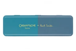 Caran D'Ache 849 Paul Smith Cyan/Steel Balpen -Pennen Verkoop Caran d Ache 849 Paul Smith Cyan Steel BP 4