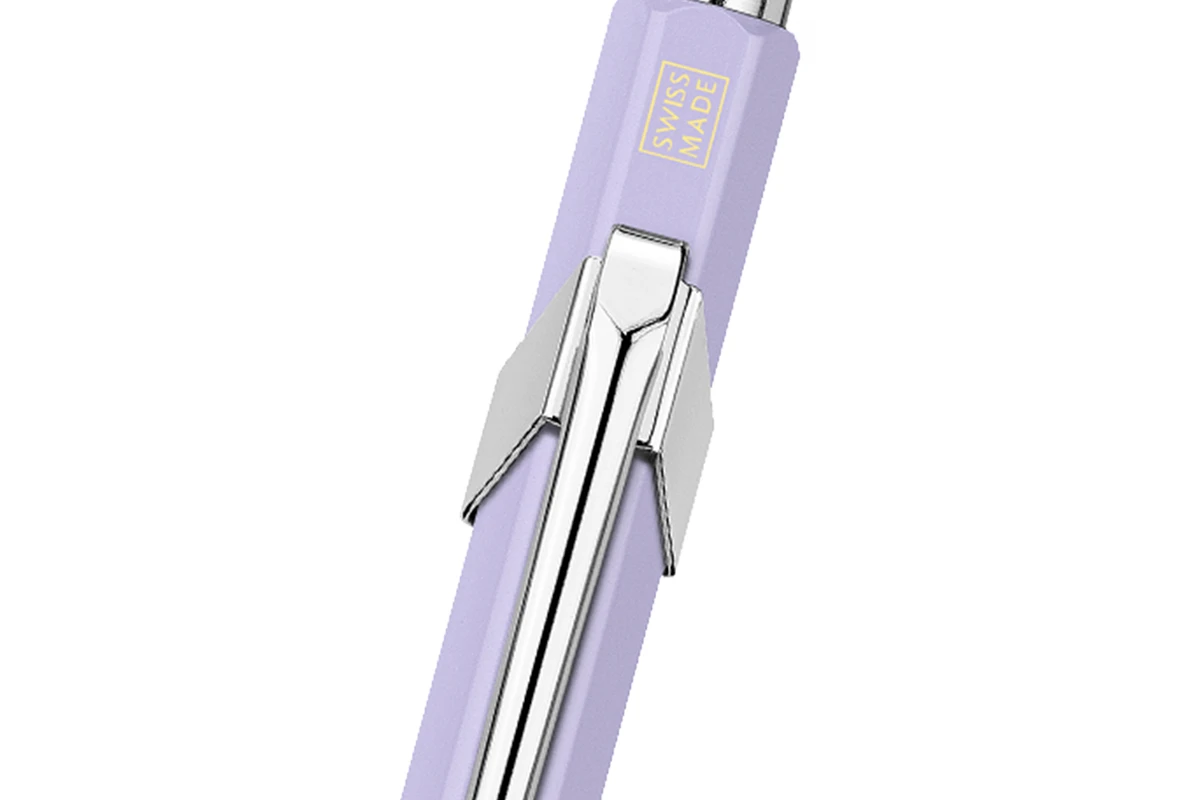 Caran D'Ache 849 Paul Smith Skyblue/Lavender Balpen 3 Caran D'Ache 849 Paul Smith Skyblue/Lavender Balpen - Afbeelding 3