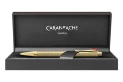 Caran D'Ache Ecridor Chevron Verguld Balpen -Pennen Verkoop Caran d Ache Ecridor Chevron Gold Ballpoint Pen 3
