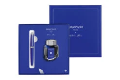 Caran D'Ache Léman Klein Blue Vulpen -Pennen Verkoop Caran d Ache Klein Blue Leman Fountain Pen 3