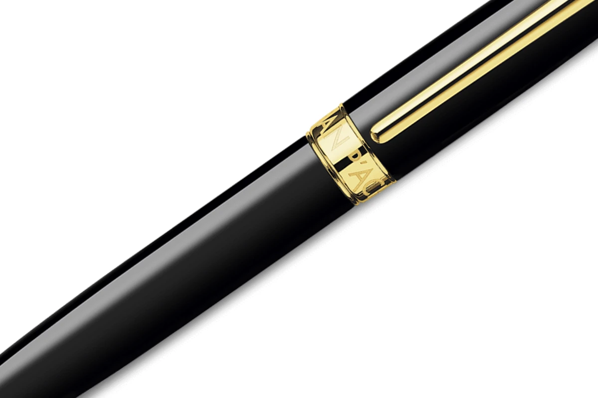 Caran D'Ache Léman Ebony Black GT Balpen 2 Caran D'Ache Léman Ebony Black GT Balpen - Afbeelding 2