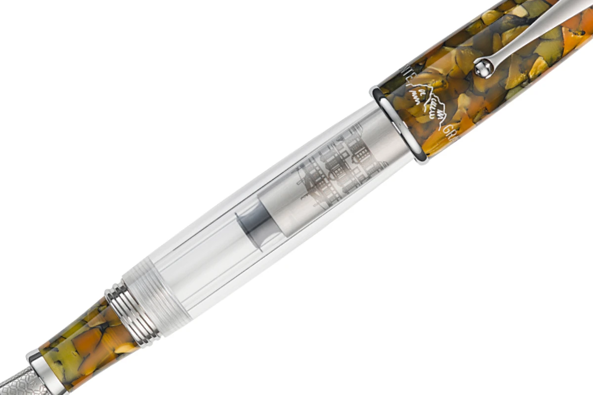 Montegrappa La Canzone Del Grappa October Green Vulpen 2 Montegrappa La Canzone Del Grappa October Green Vulpen - Afbeelding 2