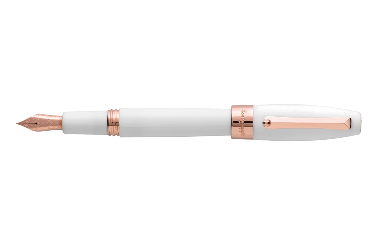 Montegrappa Fortuna Rose Gold & White Vulpen 1 Montegrappa Fortuna Rose Gold & White Vulpen