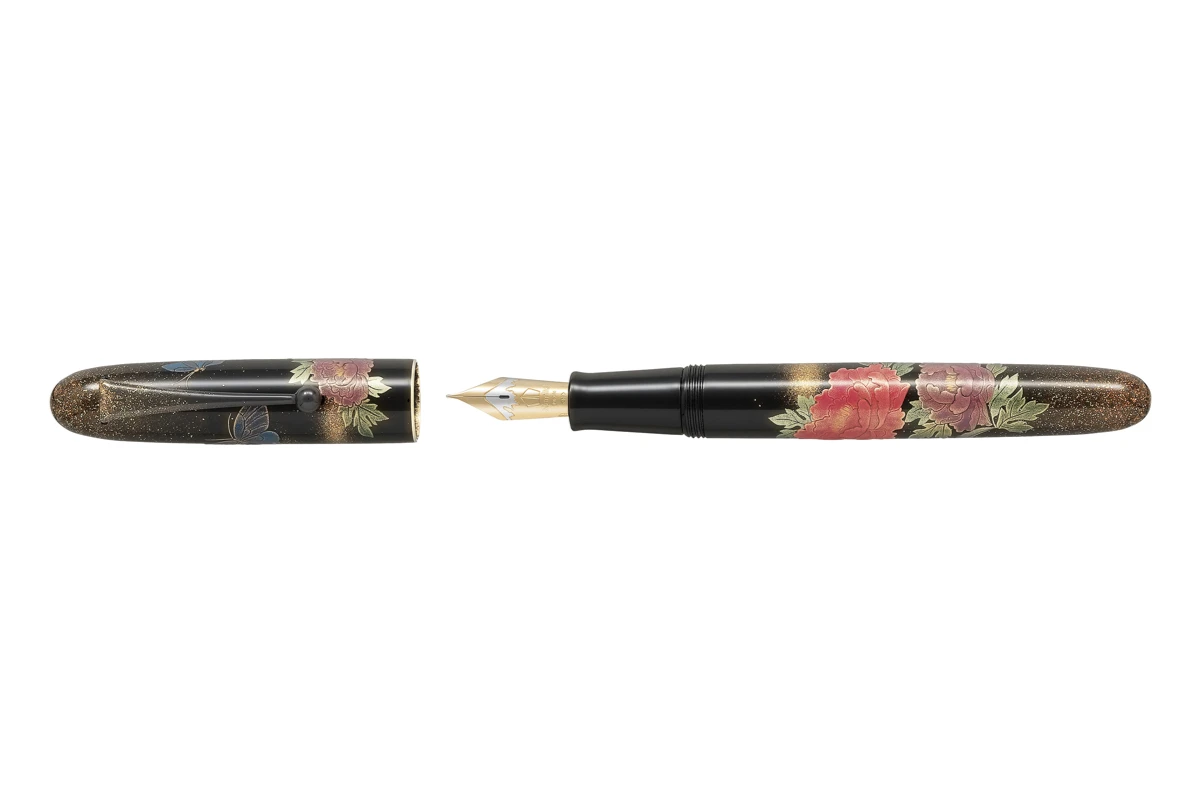 Namiki Yukari Royale Peony & Butterfly Vulpen 3 Namiki Yukari Royale Peony & Butterfly Vulpen - Afbeelding 3