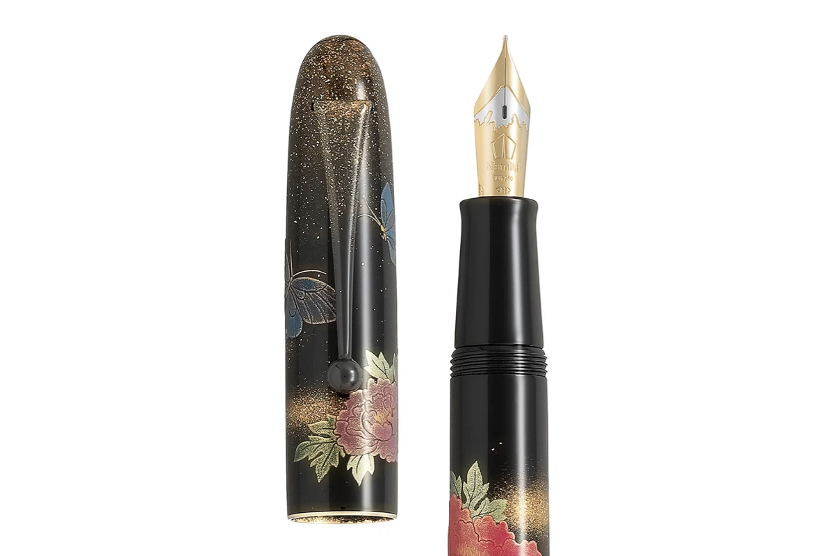 Namiki Yukari Royale Peony & Butterfly Vulpen 4 Namiki Yukari Royale Peony & Butterfly Vulpen - Afbeelding 4