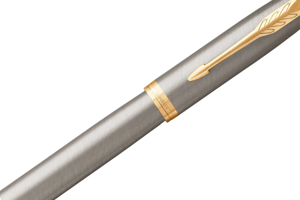 Parker® Parker IM Brushed Metal GT Vulpen 2 Parker® Parker IM Brushed Metal GT Vulpen - Afbeelding 2