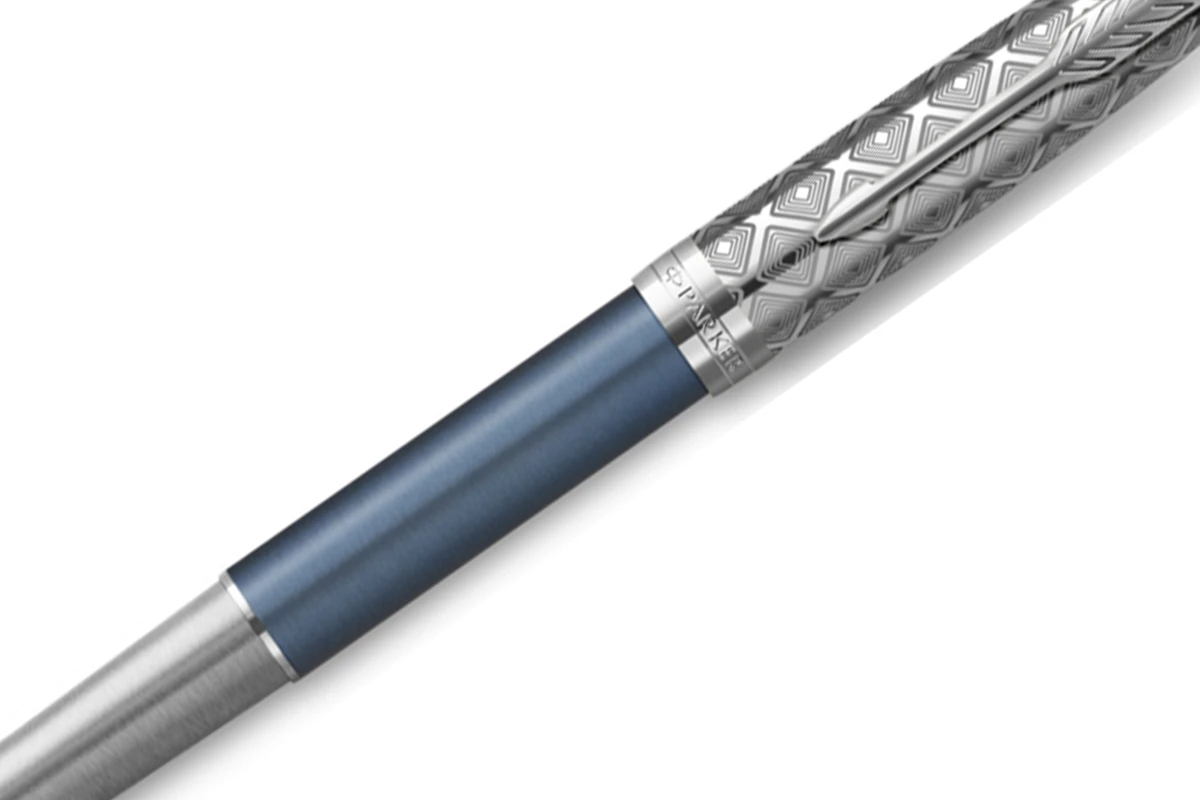Parker® Parker Sonnet Metal Blue CT 18K Vulpen 2 Parker® Parker Sonnet Metal Blue CT 18K Vulpen - Afbeelding 2