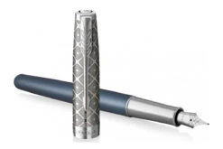 Parker® Parker Sonnet Metal Blue CT 18K Vulpen 5 Parker® Parker Sonnet Metal Blue CT 18K Vulpen -Pennen Verkoop Parker sonnet metal blue ct fp 3