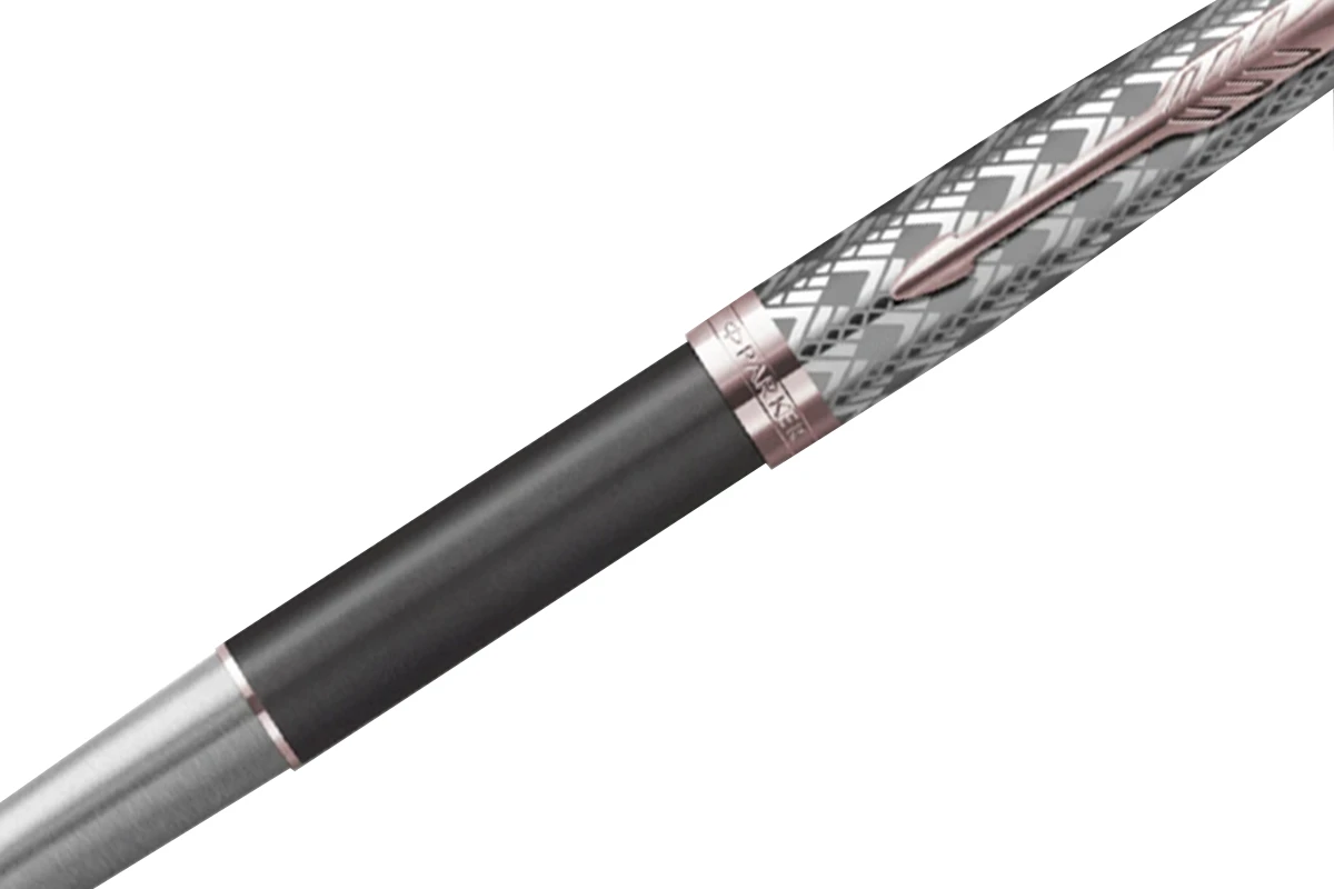 Parker® Parker Sonnet Metal Grey PGT 18K Vulpen 2 Parker® Parker Sonnet Metal Grey PGT 18K Vulpen - Afbeelding 2