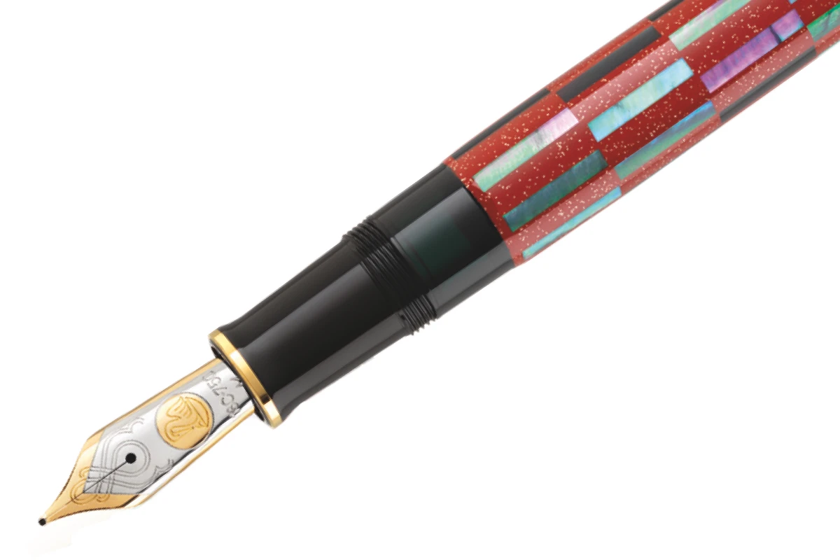 Pelikan Souverän M1000 Raden Red Infinity Vulpen 2 Pelikan Souverän M1000 Raden Red Infinity Vulpen - Afbeelding 2