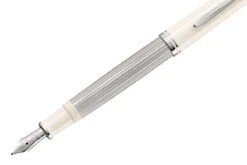 Pelikan Souverän M405 Silver White Vulpen -Pennen Verkoop Pelikan M405 Silver white fp 2