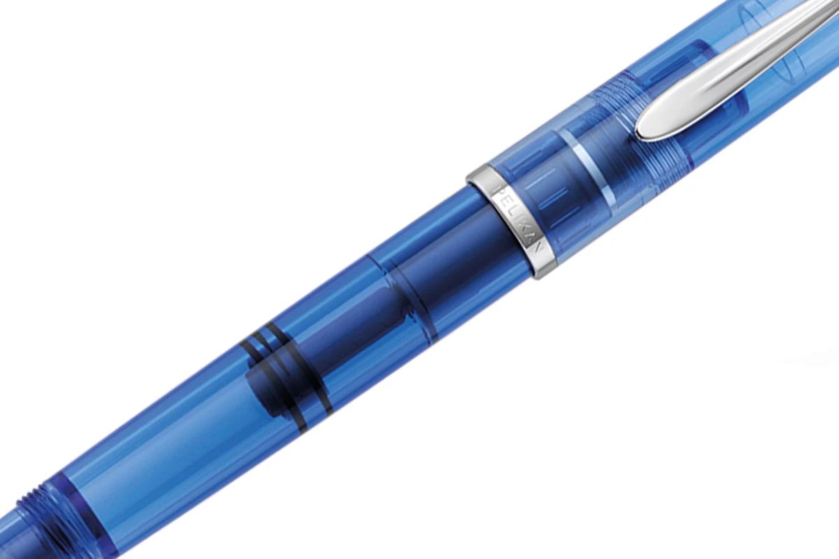 Pelikan Classic M205 Demonstrator Blue Vulpen 2 Pelikan Classic M205 Demonstrator Blue Vulpen - Afbeelding 2