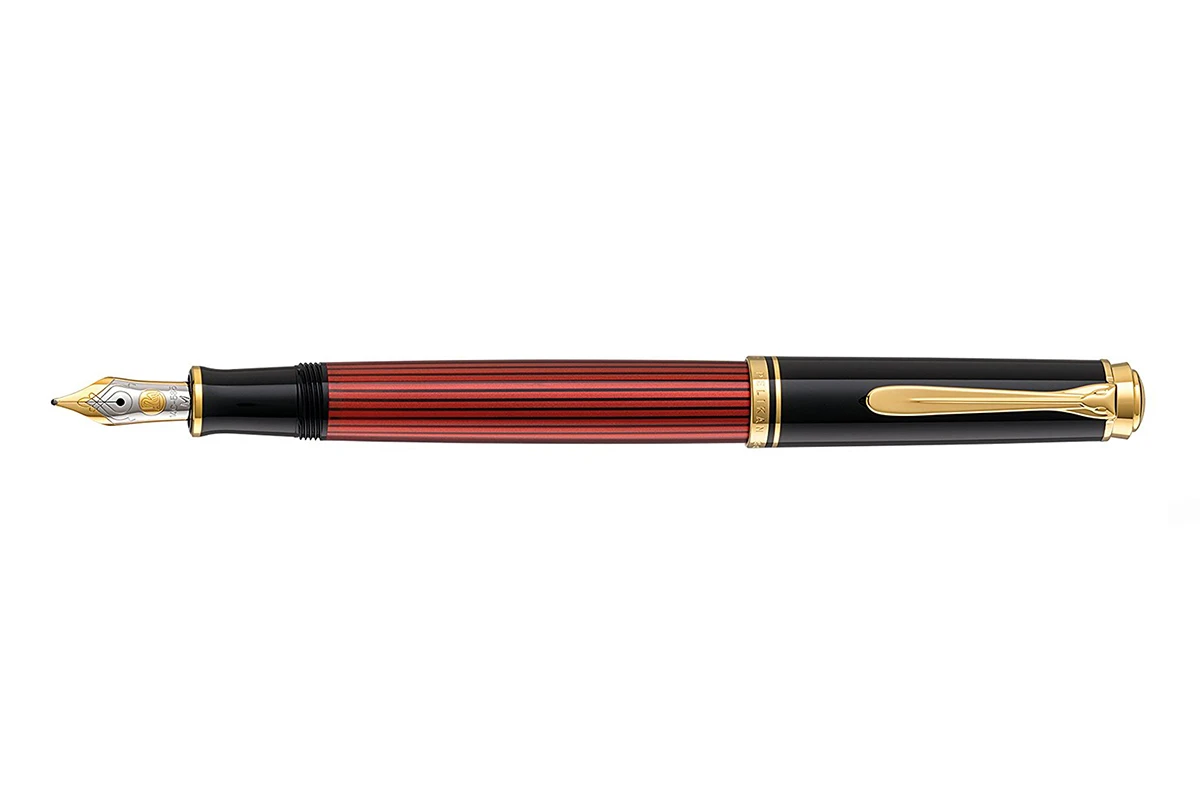 Pelikan Souverän M600 Zwart/Rood Vulpen 1 Pelikan Souverän M600 Zwart/Rood Vulpen