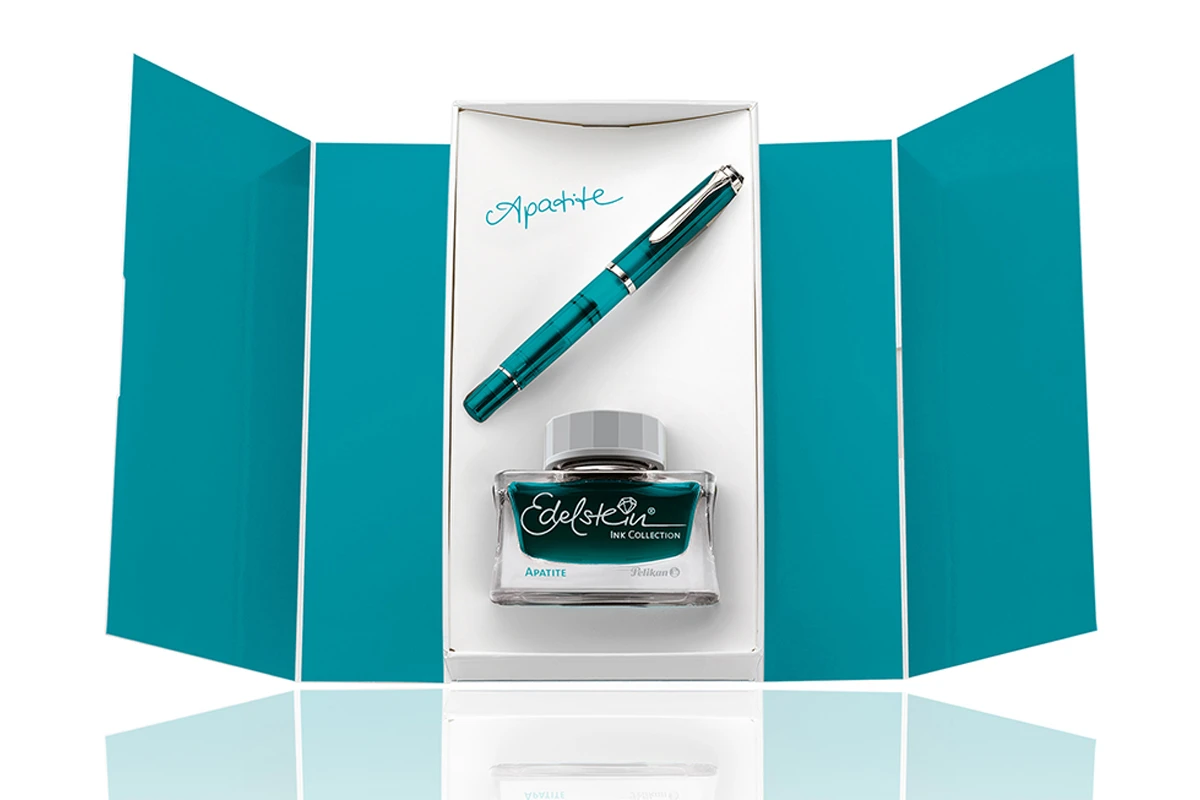 Pelikan Classic M205 Apatite Vulpen + Inkt Set 1 Pelikan Classic M205 Apatite Vulpen + Inkt Set