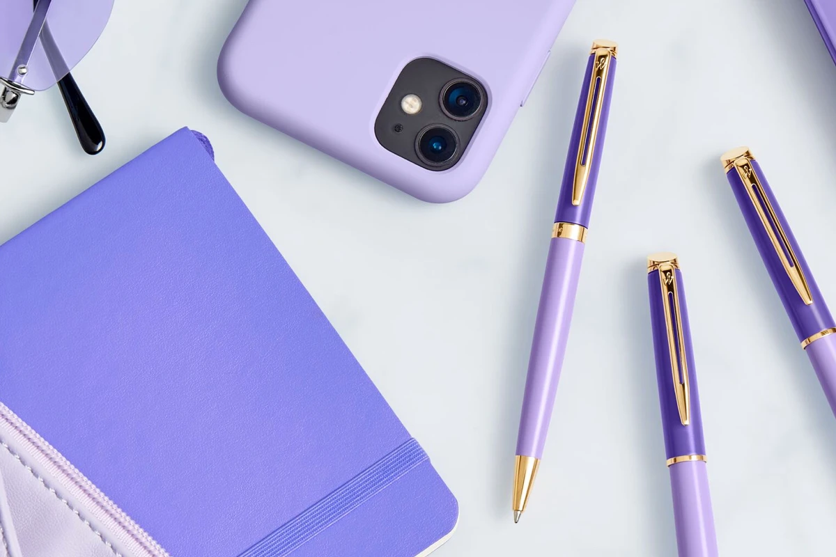 Waterman Hémisphère Colour Blocking Purple GT Balpen 5 Waterman Hémisphère Colour Blocking Purple GT Balpen - Afbeelding 5