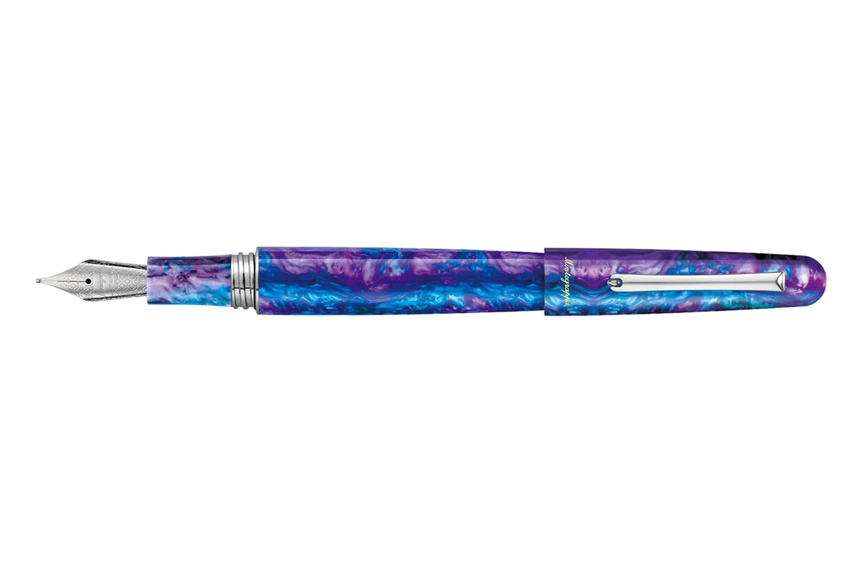 Montegrappa Elmo 01 Fantasy Blooms Blue Cross Gentian Vulpen 1 Montegrappa Elmo 01 Fantasy Blooms Blue Cross Gentian Vulpen